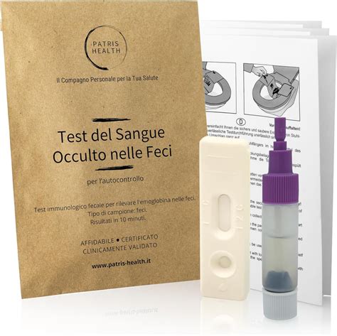 Patris Health Test Del Sangue Occulto Nelle Feci Fit Test