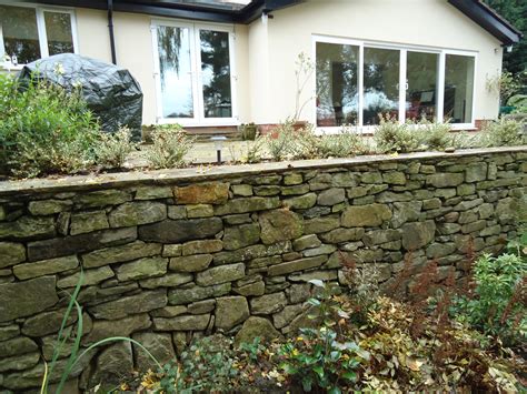 Dry Stone Effect Retaining Wall David Bishop Garden Design