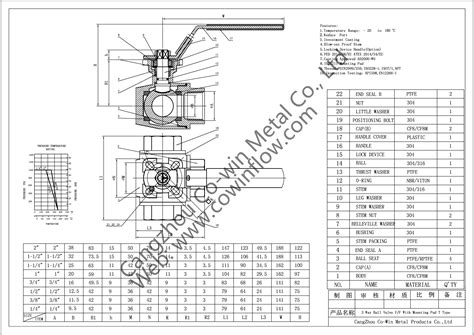 Cowin Stainless Steel Way Ball Valve L T Type Wog Threaded Npt