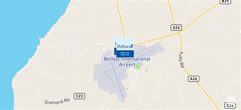 Belfast International Airport Map