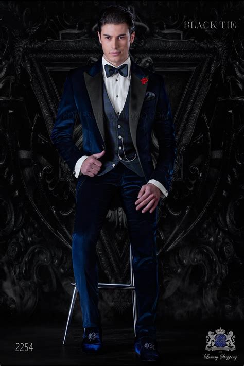 Blue Velvet Bespoke Tuxedo Mario Moreno Moyano