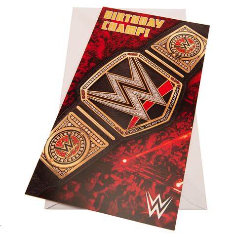 Wwe Birthday Card Title Belt