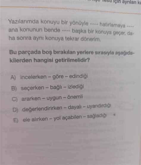 Sorunun Cevabi Nedir Acil Eodev