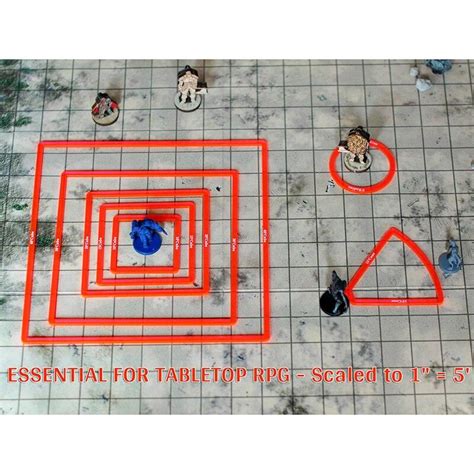 Area Of Effect Spell Templates Set Of 15 Included Cube Cone Circle