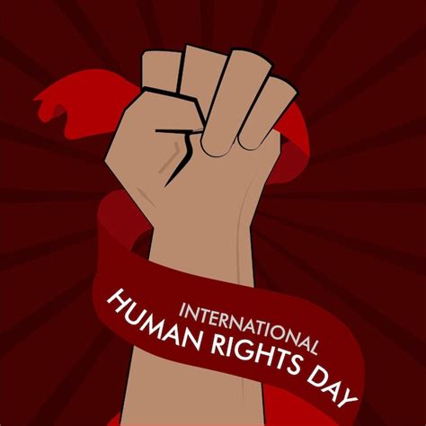 Premium Vector Human Right Day Hand Drawn Illustration Creative