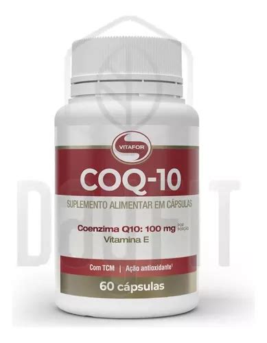 Coenzima Q10 Coq 10 Vitamina E Tcm Vitafor 60 Caps 100mg Frete grátis