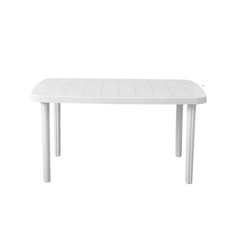 Mesa Plástica Voss 2000 Margarita Blanco 135x80x75 Cm Easy