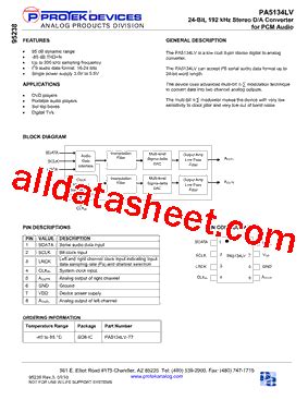 PA5134LV Datasheet PDF Protek Devices