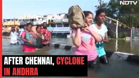 Cyclone Michaungs 110 Kmph Winds Hit Coastal Andhra 2 Dead Youtube