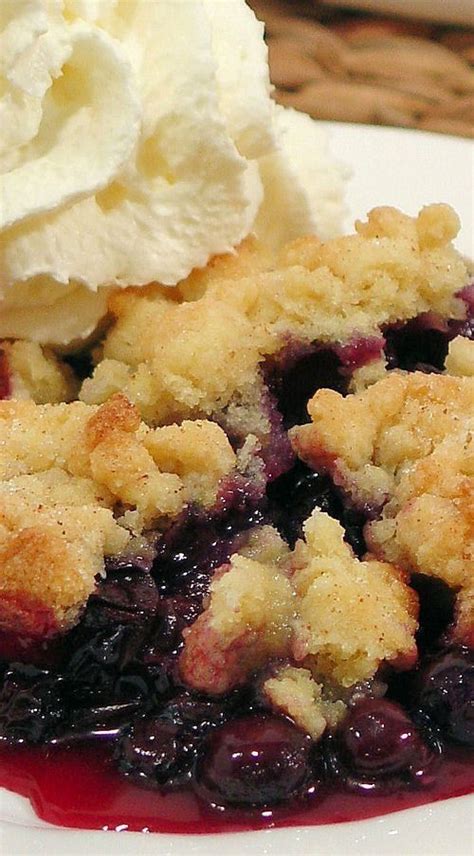 Best Ever Blueberry Cobbler ~ The Secret Is In The Buttery Biscuit Crumble Topping That Tastes