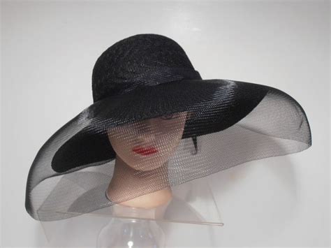 Black Funeral Hats For Women