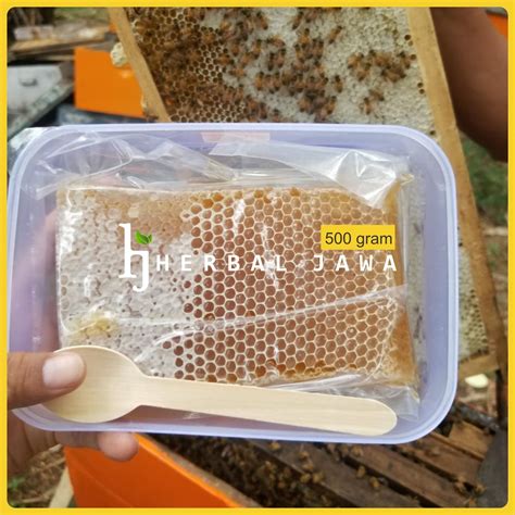 Jual Madu Sarang Epis Melifera Asli Murni Raw Honey Honeycomb 100 Gr