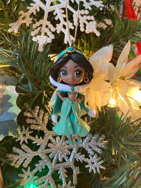 Holiday Princess Jasmine Christmas Ornament Etsy