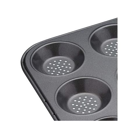 Mastercraft 32x24cm Crusty Bake Shallow 12 Cup Non Stick Baking Pan