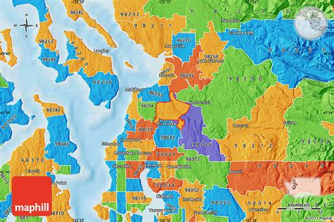 Zip Code Map Snohomish County Wa United States Map