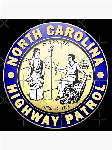 North Carolina Highway Patrol Seal Patch Badge Logo Emblem