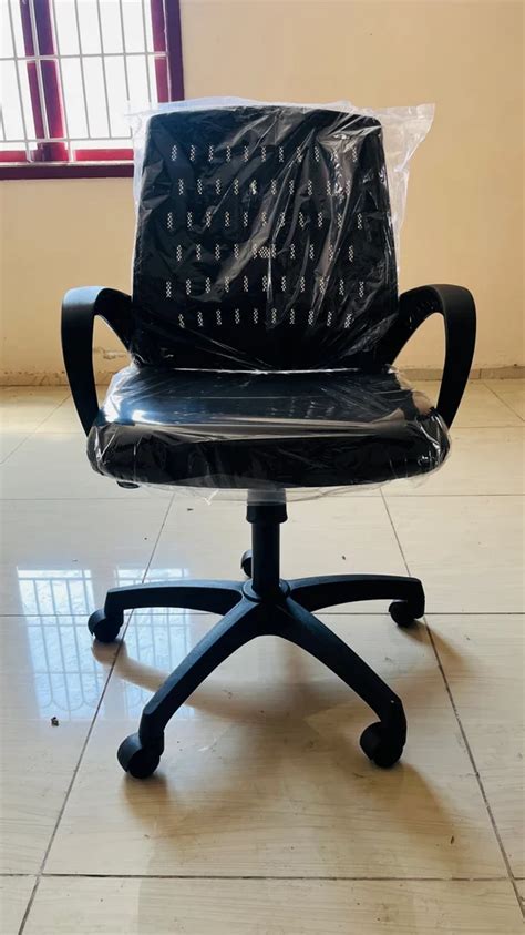 Mid Back Revolving Office Chairs Black At Rs 3800 In Coimbatore ID