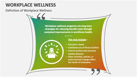 Workplace Wellness PowerPoint Presentation Slides PPT Template