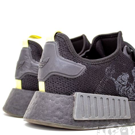 Adidas Nmd R Tokyo Dragon Sneakers Lace Charcoal Black Mens Size