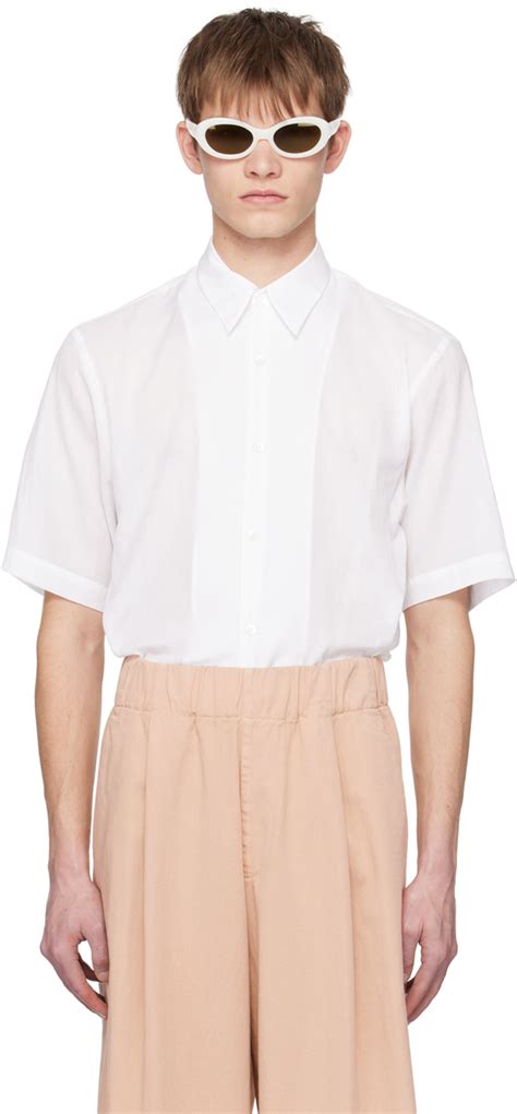 Dries Van Noten White Semi Sheer Shirt SSENSE Canada