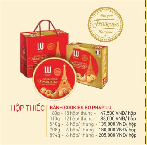 Bánh Lu 540G Bánh Quy Bơ Lu Pháp 540G Hộp Thiếc Tết 2023