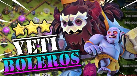 ESTRATEGIA De ATAQUE TH14 YETIS LANZARROCAS CLASH OF CLANS