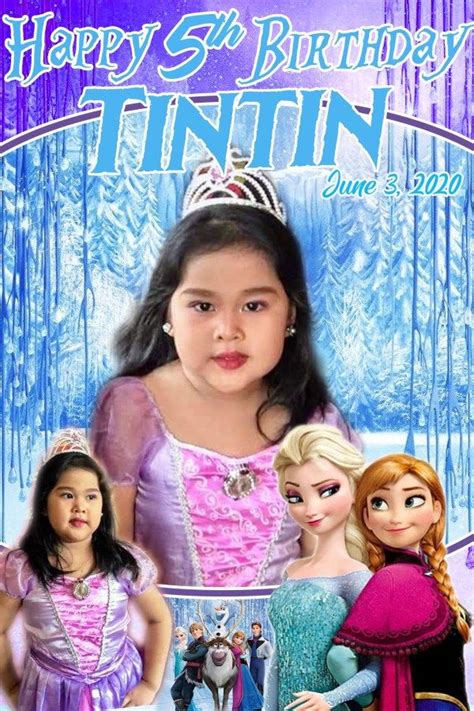 Frozen Theme Birthday Background Tarpaulin Design Artofit