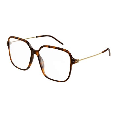 Gucci Gg1271o 002 Havana Eyeglasses Woman