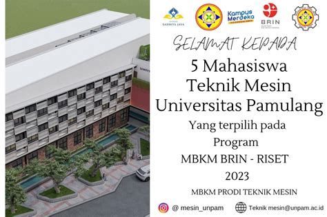 Berita Hebat Mahasiswa Teknik Mesin Universitas Pamulang Terpilih