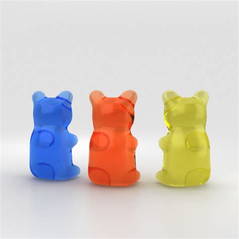Мармеладный медведь 3D Модель $49 - .max .obj .ma .lwo .fbx .c4d .3ds ...