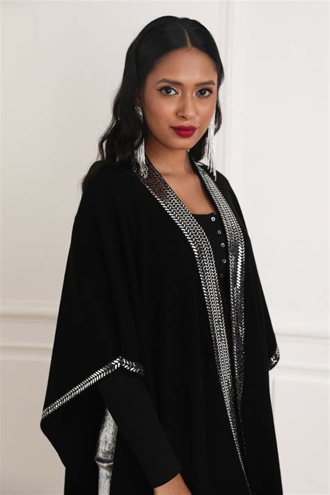 Francesca Metallic Cape Khaleej