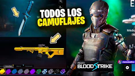 PROJECT BLOOD STRIKE Como Tener Todos Los CAMUFLAJES DE ARMA GUIA