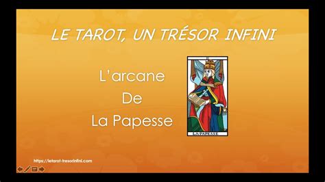 Comprendre La Papesse Du Tarot De Marseille Youtube