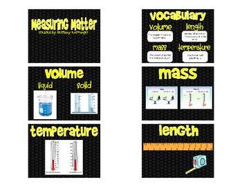 Measuring Matter Flipchart By Brittany Ensminger Tpt