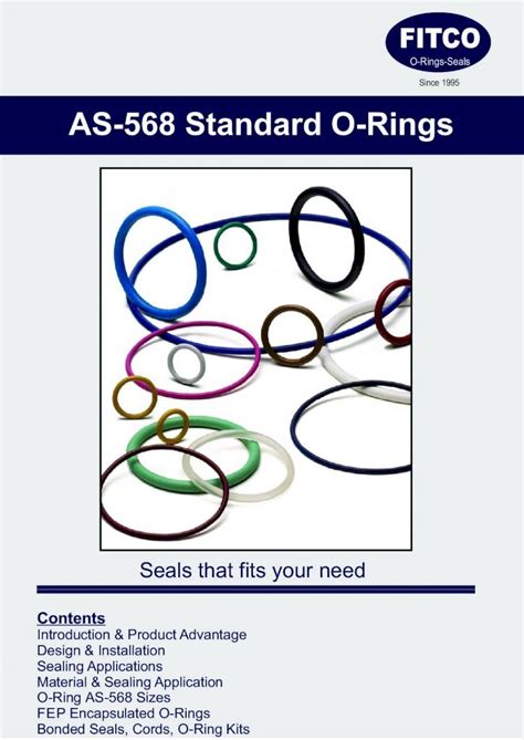 Pdf Since 1995 As 568 Standard O Rings · Refer To Our Standard O Ring