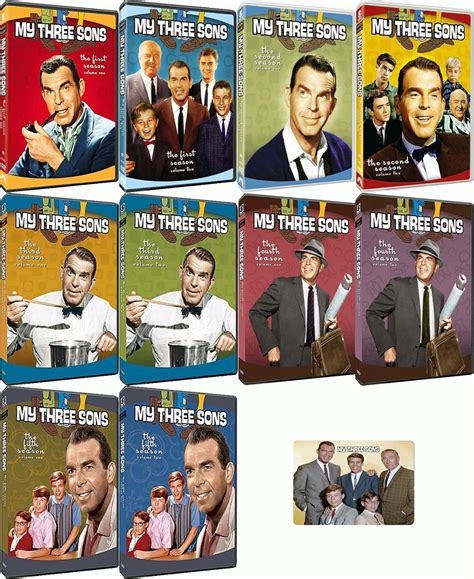 My Three Sons Tv Series Seasons 1 5 Dvd Collection With Bonus Art Card