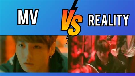 Bts Mv Vs Reality Bts Funny Youtube