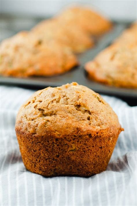 Vegan Zucchini Banana Muffins Cozy Peach Kitchen