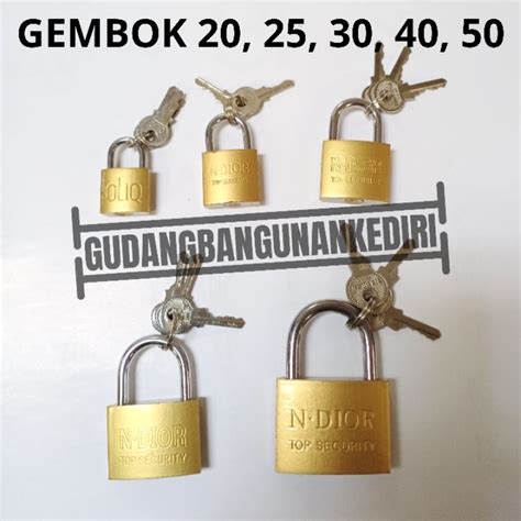 Jual Kuning Terlengkap Gembok 20mm 25mm 30mm 40mm 50mm Oliq