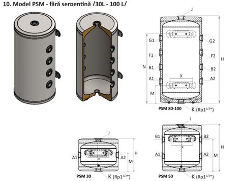 Puffer Pentru Pompe De Caldura Sunsystem Psm Litri