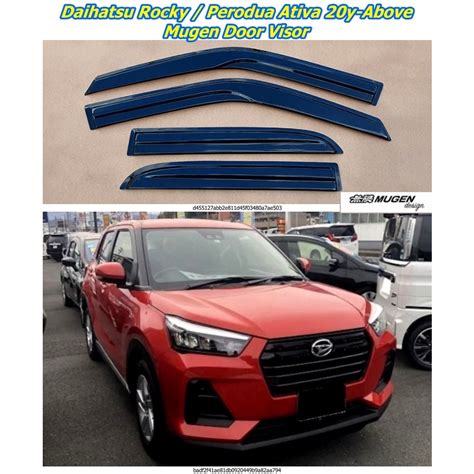 Daihatsu Rocky Perodua Ativa Y Above Mugen Door Visor Shopee Malaysia