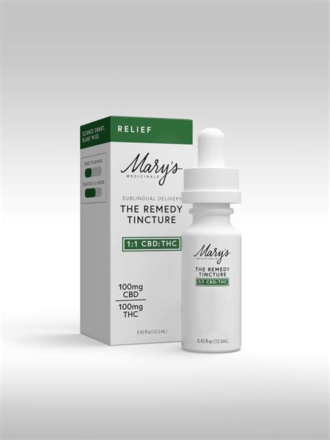 The Remedy Relief 1 1 Cbd Thc Mary S Medicinals