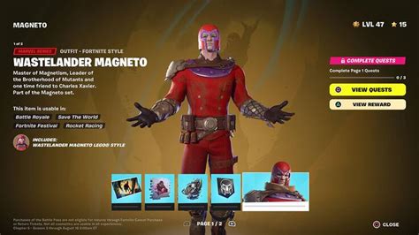 How To Get Magnetos X Men Outfit In Fortnite Quests And Rewards Guide