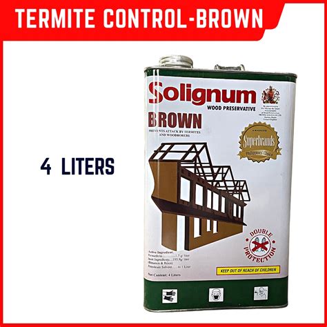 Solignum Termite Control Wood Preservative Brown 1 Gallon (TCBSG ...