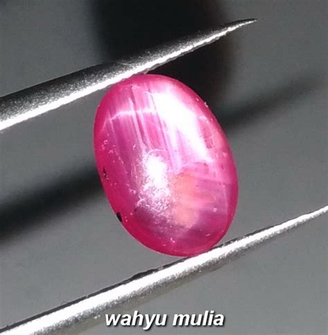 Batu Permata Ruby Star Asli (Kode 1191) – Wahyu Mulia