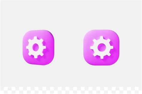 Premium Psd D Render Gears Icon