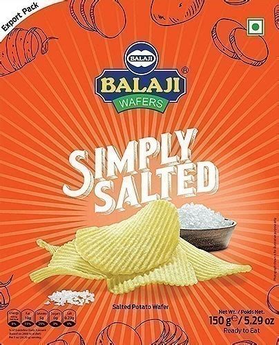 Balaji Wafers Simply Salted Potato Chips Other Snacks