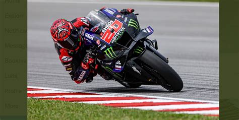 Motogp Malaysia Fabio Quartararo Menikmati Sesi Hari Pertama Di