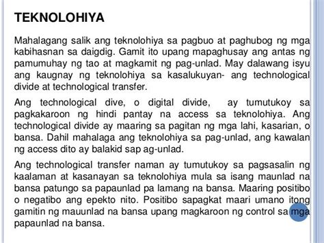 Ano Ang Teknolohiya Pdf Teknogaeri