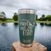 Here Fishy Fishy Engraved Yeti Rambler Tumbler Fishing Father S Day